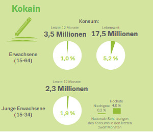 Nicht geringe Menge Kokain - Konsum